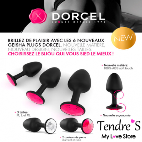 Plugs & Chapelets Anals PLUG GEISHA TAILLE "XL" Ruby DE "DORCEL" Plugs & Chapelets Anals PLUG GEISHA TAILLE "XL" Ruby DE "DORCEL"