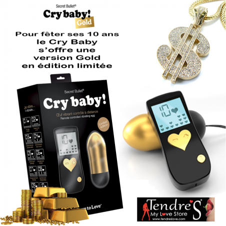 Love toys OEUF VIBRANT "CRY BABY" GOLD DE "LOVE TO LOVE" Love toys OEUF VIBRANT "CRY BABY" GOLD DE "LOVE TO LOVE"