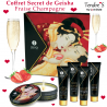 Coffrets COFFRET "MASSAGES BIO" DE "SHUNGA" parfum Vin Petillant a la Fraise Coffrets COFFRET "MASSAGES BIO" DE "SHUNGA" parfum Vin Petillant a la Fraise