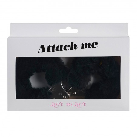 ACCESSOIRES MENOTTES "ATTACH ME" NOIRES DE "LOVE TO LOVE" ACCESSOIRES MENOTTES "ATTACH ME" NOIRES DE "LOVE TO LOVE"