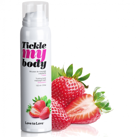 Bien-être MOUSSE DE MASSAGE "TICKLE MY BODY" PARFUM FRAISE Bien-être MOUSSE DE MASSAGE "TICKLE MY BODY" PARFUM FRAISE