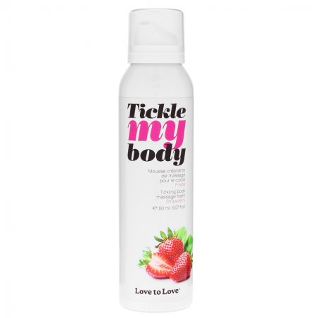 Bien-être MOUSSE DE MASSAGE "TICKLE MY BODY" PARFUM FRAISE Bien-être MOUSSE DE MASSAGE "TICKLE MY BODY" PARFUM FRAISE