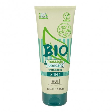 Bien-être HUILE DE MASSAGE ET LUBRIFIANT 2 EN 1 BIO VEGAN DE "HOT" 200ml Bien-être HUILE DE MASSAGE ET LUBRIFIANT 2 EN 1 BIO VEGAN DE "HOT" 200ml