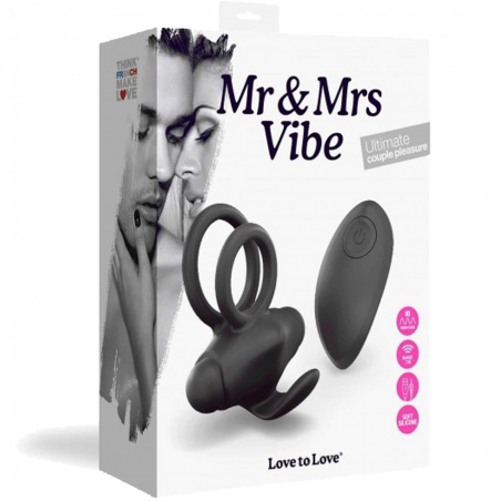 Love toys COCKRING VIBRANT AVEC TELECOMMANDE "MR &MRS VIBE" DE "LOVE TO LOVE" Love toys COCKRING VIBRANT AVEC TELECOMMANDE "MR &MRS VIBE" DE "LOVE TO LOVE"