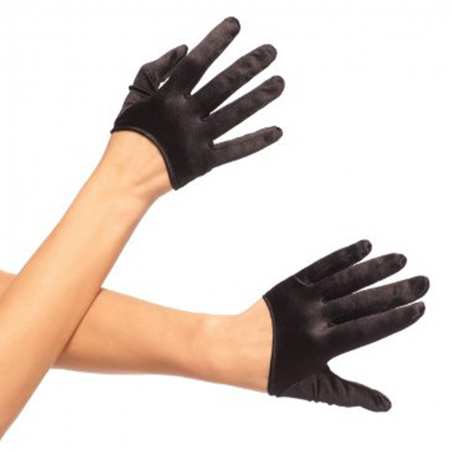 Lingerie MINI GANTS NOIRS EN SATIN DE "LEG AVENUE" Lingerie MINI GANTS NOIRS EN SATIN DE "LEG AVENUE"