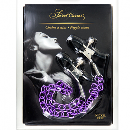 ACCESSOIRES PINCES A SEINS AVEC CHAINE DE "SWEET CARESS" ACCESSOIRES PINCES A SEINS AVEC CHAINE DE "SWEET CARESS"