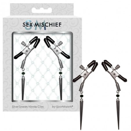 ACCESSOIRES PINCES A SEINS AVEC EFFET PIERCING DE "SEX MISCHIEF" ACCESSOIRES PINCES A SEINS AVEC EFFET PIERCING DE "SEX MISCHIEF"