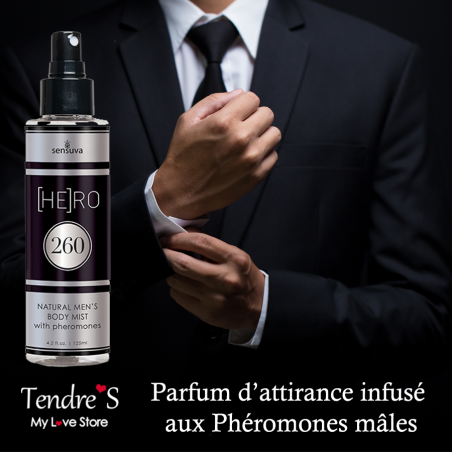 Aphrodisiaques PARFUM D ATTIRANCE "HERO 260" DE "SENSUVA" Aphrodisiaques PARFUM D ATTIRANCE "HERO 260" DE "SENSUVA"