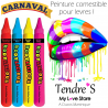 Jeux et Livres PALETTE DE CRAYONS PEINTURE COMESTIBLE POUR LEVRES Jeux et Livres PALETTE DE CRAYONS PEINTURE COMESTIBLE POUR LEVRES