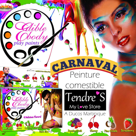 Jeux et Livres PALETTE DE PEINTURE COMESTIBLE POUR LE CORPS Jeux et Livres PALETTE DE PEINTURE COMESTIBLE POUR LE CORPS