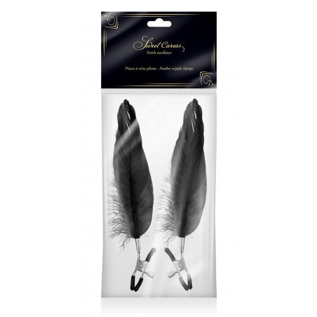 ACCESSOIRES PINCES A SEINS PLUMES NOIRES DE "SWEET CARESS" ACCESSOIRES PINCES A SEINS PLUMES NOIRES DE "SWEET CARESS"
