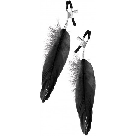 ACCESSOIRES PINCES A SEINS PLUMES NOIRES DE "SWEET CARESS" ACCESSOIRES PINCES A SEINS PLUMES NOIRES DE "SWEET CARESS"