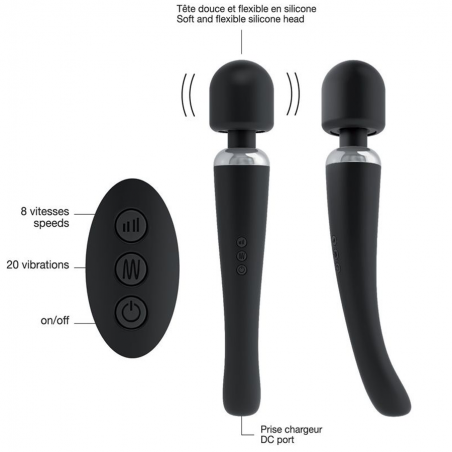 Love toys MEGAWAND NOIR DE "DORCEL" Love toys MEGAWAND NOIR DE "DORCEL"