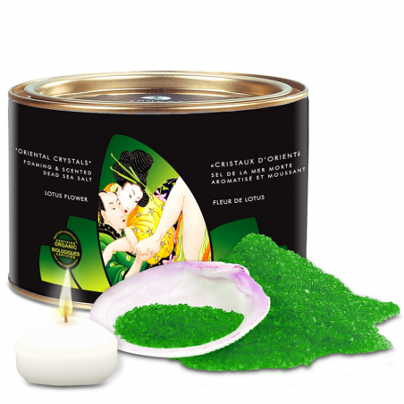 Bien-être SEL DE BAIN DE LA MER MORTE DE "SHUNGA" parfum fleur de lotus Bien-être SEL DE BAIN DE LA MER MORTE DE "SHUNGA" parfum fleur de lotus