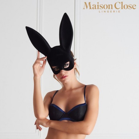 ACCESSOIRES MASQUE LAPIN NOIR AVEC POMPON DE "MAISON CLOSE" ACCESSOIRES MASQUE LAPIN NOIR AVEC POMPON DE "MAISON CLOSE"
