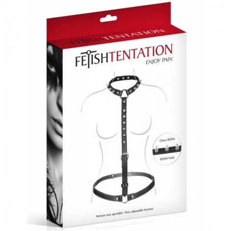 ACCESSOIRES HARNAIS SEXY AJUSTABLE COU ET TAILLE DE "FETISHTENTATION" ACCESSOIRES HARNAIS SEXY AJUSTABLE COU ET TAILLE DE "FETISHTENTATION"