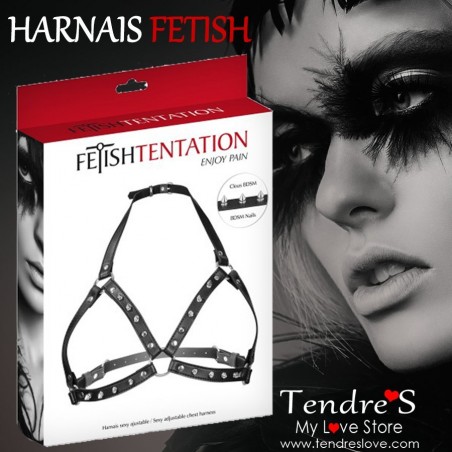 ACCESSOIRES HARNAIS SEXY AJUSTABLE POITRINES DE "FETISHTENTATION" ACCESSOIRES HARNAIS SEXY AJUSTABLE POITRINES DE "FETISHTENTATION"