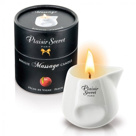 Bien-être BOUGIE DE MASSAGE DE "PLAISIRS SECRETS" parfum Peche de Vigne Bien-être BOUGIE DE MASSAGE DE "PLAISIRS SECRETS" parfum Peche de Vigne