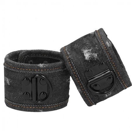 ACCESSOIRES MENOTTES "DENIM STYLE NOIR" DE "OUCH" ACCESSOIRES MENOTTES "DENIM STYLE NOIR" DE "OUCH"