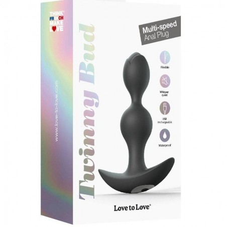 Love toys PLUG VIBRANT NOIR "TWINNY BUD" DE "LOVE TO LOVE" Love toys PLUG VIBRANT NOIR "TWINNY BUD" DE "LOVE TO LOVE"