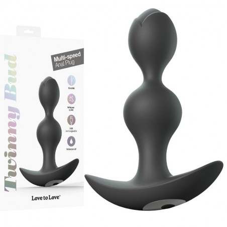 Love toys PLUG VIBRANT NOIR "TWINNY BUD" DE "LOVE TO LOVE" Love toys PLUG VIBRANT NOIR "TWINNY BUD" DE "LOVE TO LOVE"