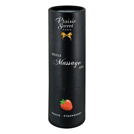 Bien-être HUILE DE MASSAGE "PLAISIR SECRET" COMESTIBLE PARFUM FRAISE Bien-être HUILE DE MASSAGE "PLAISIR SECRET" COMESTIBLE PARFUM FRAISE