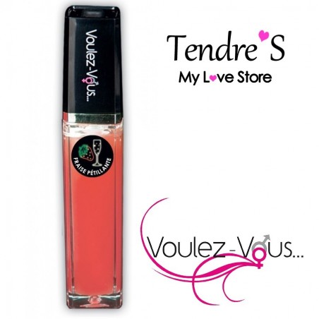 Bien-être GLOSS LUMINEUX EFFET CHAUD FROID A LA FRAISE PETILLANTE DE " VOULEZ VOUS" Bien-être GLOSS LUMINEUX EFFET CHAUD FROID A LA FRAISE PETILLANTE DE " VOULEZ VOUS"