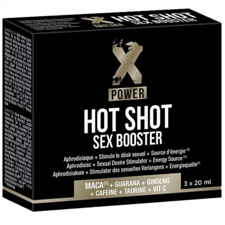 Aphrodisiaques HOT SHOT SEX BOOSTER ( 3X20ml ) Aphrodisiaques HOT SHOT SEX BOOSTER ( 3X20ml )