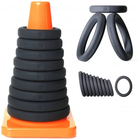 Love toys KIT DE 9 COCKRINGS "XACT-FIT" DE "PLAY ZONE"