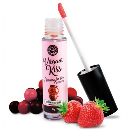 Bien-être GLOSS COMESTIBLE EFFET VIBRANT AU CHEWING GUM FRAISE DE "SECRET PLAY" Bien-être GLOSS COMESTIBLE EFFET VIBRANT AU CHEWING GUM FRAISE DE "SECRET PLAY"