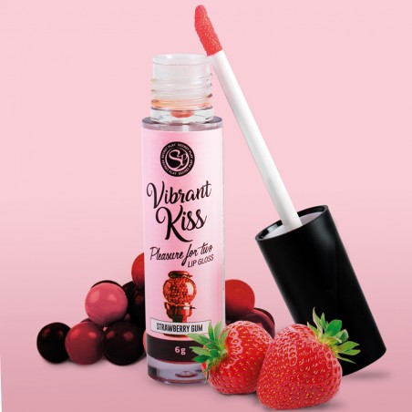 Bien-être GLOSS COMESTIBLE EFFET VIBRANT AU CHEWING GUM FRAISE DE "SECRET PLAY" Bien-être GLOSS COMESTIBLE EFFET VIBRANT AU CHEWING GUM FRAISE DE "SECRET PLAY"