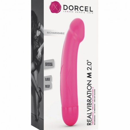 Love toys REAL VIBRATION "M" 2.0 RECHARGEABLE Fushia DE "DORCEL" Love toys REAL VIBRATION "M" 2.0 RECHARGEABLE Fushia DE "DORCEL"