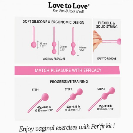 Love toys BOULES DE GEISHA ROSES "PER FIT KIT" DE "LOVE TO LOVE" Love toys BOULES DE GEISHA ROSES "PER FIT KIT" DE "LOVE TO LOVE"