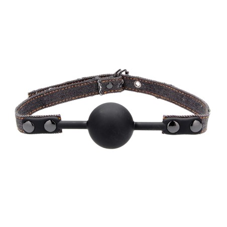 ACCESSOIRES BAILLON BOULE NOIR "TOUGH DENIM STYLE" DE "OUCH" ACCESSOIRES BAILLON BOULE NOIR "TOUGH DENIM STYLE" DE "OUCH"