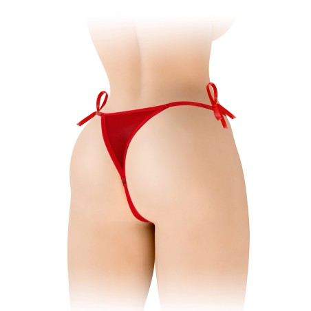 Lingerie STRING ROUGE OUVERT "STELLA" A DENTELLE ET A NOEUDS DE "FASHION SECRET" Lingerie STRING ROUGE OUVERT "STELLA" A DENTELLE ET A NOEUDS DE "FASHION SECRET"