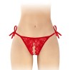 Lingerie STRING ROUGE OUVERT "STELLA" A DENTELLE ET A NOEUDS DE "FASHION SECRET" Lingerie STRING ROUGE OUVERT "STELLA" A DENTELLE ET A NOEUDS DE "FASHION SECRET"