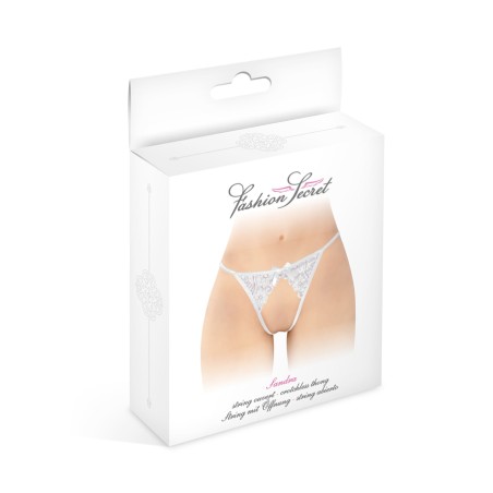 Lingerie STRING BLANC OUVERT "SANDRA" DE "FASHION SECRET" Lingerie STRING BLANC OUVERT "SANDRA" DE "FASHION SECRET"