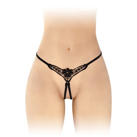 Lingerie Femme STRING NOIR OUVERT "DANUTA" A DENTELLE DE "FASHION SECRET" Lingerie Femme STRING NOIR OUVERT "DANUTA" A DENTELLE DE "FASHION SECRET"