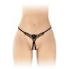 Lingerie Femme STRING NOIR OUVERT "DANUTA" A DENTELLE DE "FASHION SECRET" Lingerie Femme STRING NOIR OUVERT "DANUTA" A DENTELLE DE "FASHION SECRET"