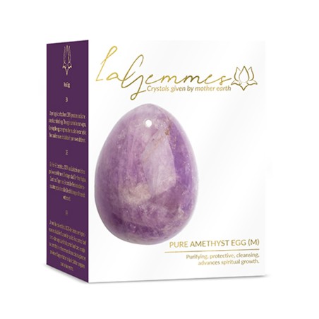 Love toys OEUF DE YONI EN PIERRE AMETHYSTE DE "LA GEMMES" TAILLE M Love toys OEUF DE YONI EN PIERRE AMETHYSTE DE "LA GEMMES" TAILLE M