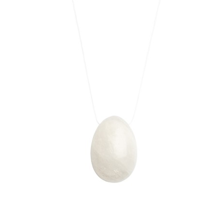 Love toys OEUF DE YONI EN PIERRE DE QUARTZ BLANC DE "LA GEMMES" TAILLE M Love toys OEUF DE YONI EN PIERRE DE QUARTZ BLANC DE "LA GEMMES" TAILLE M